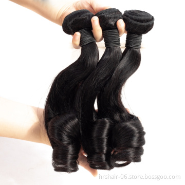 Top Quality Peruvian Hair Extensions Funmi  Egg Curly Romance Hair Bundles Three Bundles